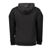 Black Cotton Men SweaterMake a bold statement with this Plein Sport hooded sweatshirt, where comfort meets luxury athleticism. The sleek black design is highlighted by audacious applications, striking prints, and contrasting details that demand attention.