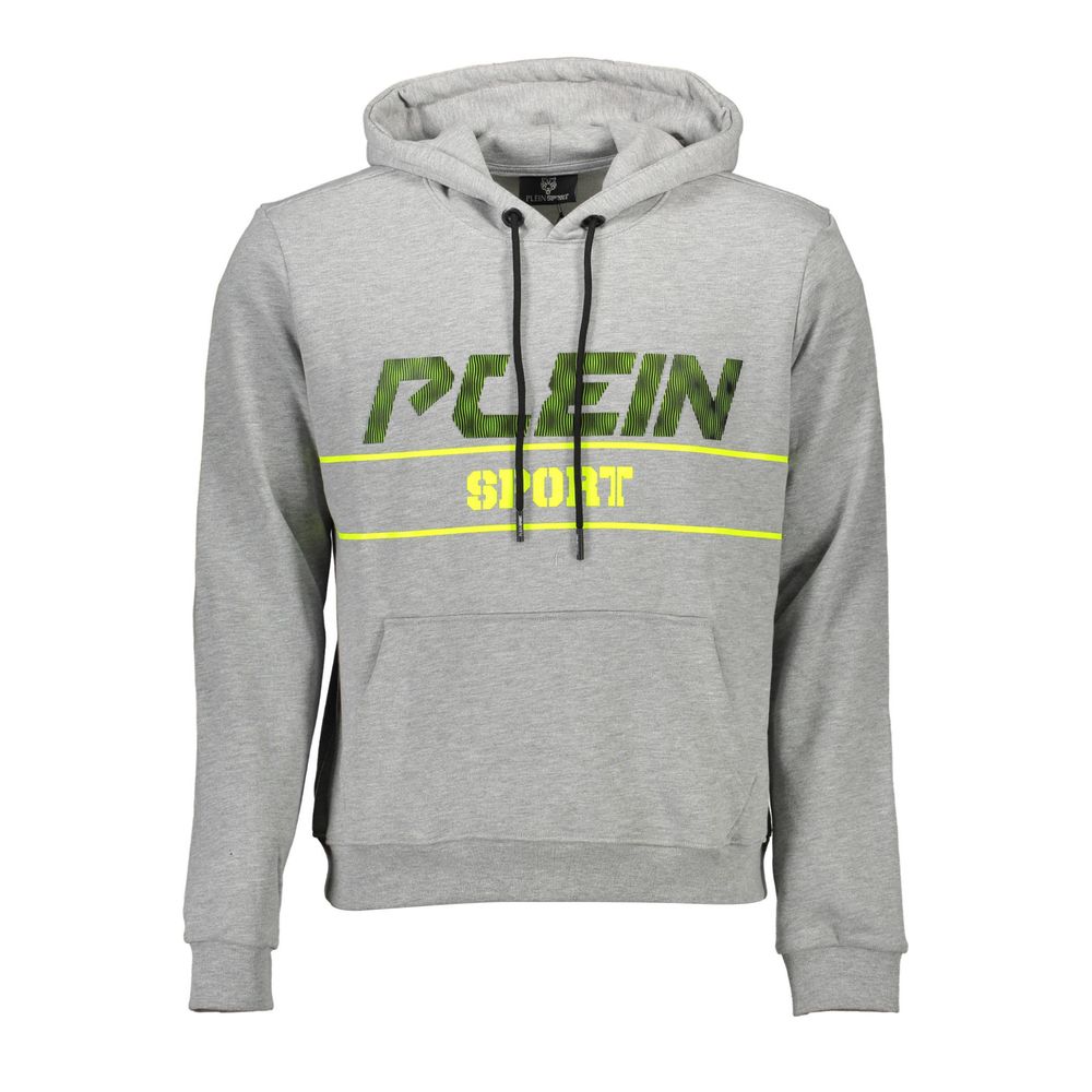 Grigio Cotton Sweatshirt with Bold Pocket Detail