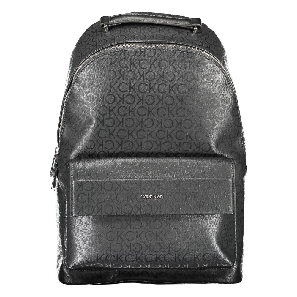 Black Polyester Men BackpackDiscover the epitome of urban sophistication with the Calvin Klein backpack. Crafted for the modern trendsetter, this sleek accessory boasts practicality without compromising on style. Its adjustable straps offer custom comfort