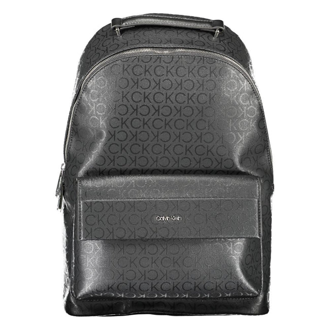 Black Polyester Men BackpackDiscover the epitome of urban sophistication with the Calvin Klein backpack. Crafted for the modern trendsetter, this sleek accessory boasts practicality without compromising on style. Its adjustable straps offer custom comfort