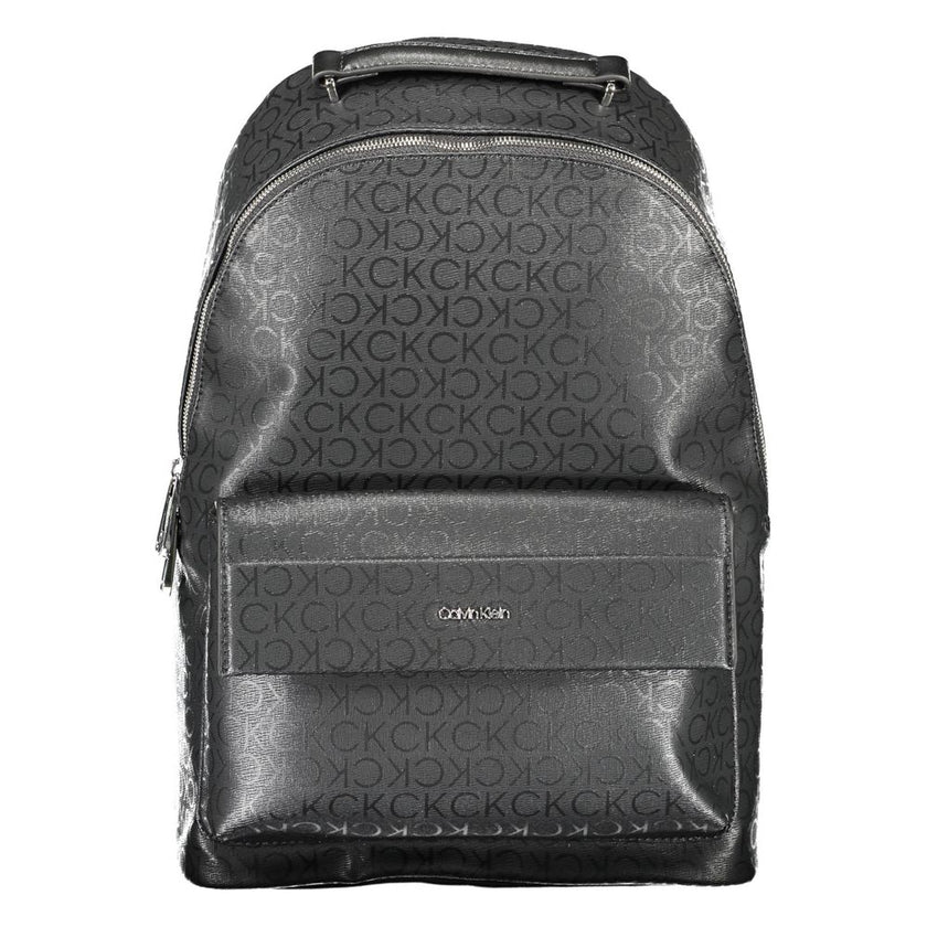 Black Polyester Men BackpackDiscover the epitome of urban sophistication with the Calvin Klein backpack. Crafted for the modern trendsetter, this sleek accessory boasts practicality without compromising on style. Its adjustable straps offer custom comfort