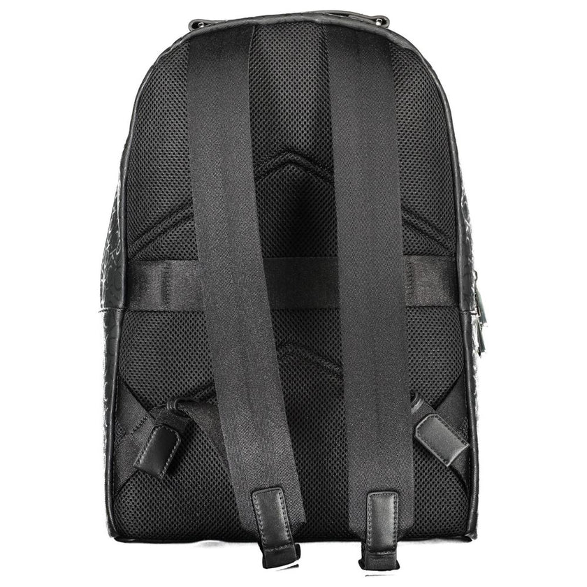 Black Polyester Men BackpackDiscover the epitome of urban sophistication with the Calvin Klein backpack. Crafted for the modern trendsetter, this sleek accessory boasts practicality without compromising on style. Its adjustable straps offer custom comfort
