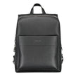 Black Polyester Men BackpackDiscover the epitome of urban sophistication with the Calvin Klein backpack, where functionality meets eco-conscious fashion. This sleek accessory boasts adjustable straps for tailor-made comfort, a convenient external pocket f