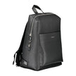 Black Polyester Men BackpackDiscover the epitome of urban sophistication with the Calvin Klein backpack, where functionality meets eco-conscious fashion. This sleek accessory boasts adjustable straps for tailor-made comfort, a convenient external pocket f