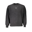 Black Cotton Men SweaterDiscover the epitome of contemporary sophistication with this Calvin Klein sweatshirt. Boasting a refined, long-sleeved design, this piece exudes a polished casual charm with its iconic logo print front and center. Crafted from pur