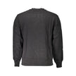 Black Cotton Men SweaterDiscover the epitome of contemporary sophistication with this Calvin Klein sweatshirt. Boasting a refined, long-sleeved design, this piece exudes a polished casual charm with its iconic logo print front and center. Crafted from pur