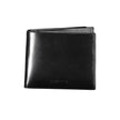 Black Leather Men WalletExperience the epitome of luxury with this sleek Calvin Klein wallet, designed for the modern man. Crafted from premium 100% leather, it boasts a sophisticated black hue that exudes timeless elegance. The practical design features