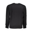 Black Cotton Men SweaterStep into the epitome of urban cool with this Calvin Klein long sleeve sweatshirt. Crafted for the modern man, this piece is a symphony of comfort meets style. With a plush fleece interior for those cooler days and a bold embroider