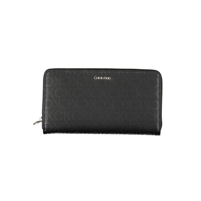 Sleek Designer Three-Compartment WalletImmerse in sophistication with this sleek wallet from Calvin Klein, crafted for the modern individual. Staying organized is effortless with three well-designed compartments, complemented by a handy coin purse and ded