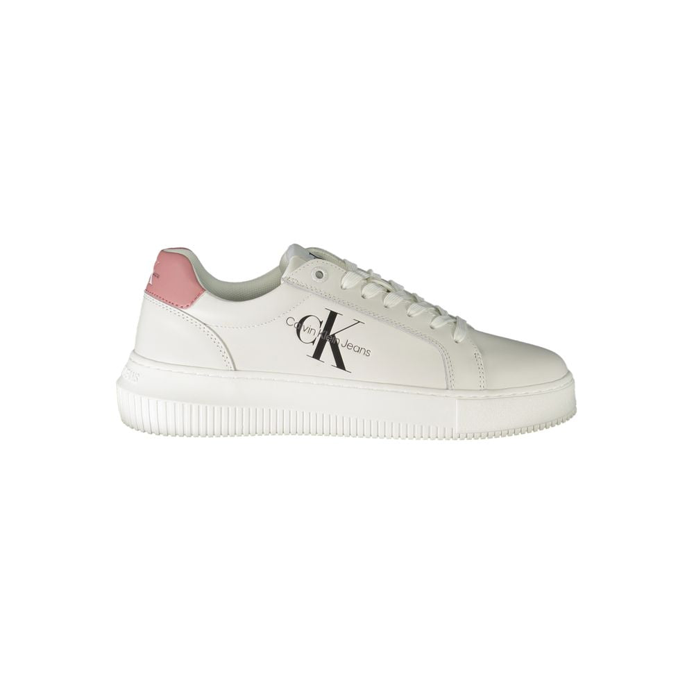 White Polyester SneakerSPORTS SHOE WITH LACES, CONTRAST DETAILS, PRINT, LOGO, 50% RECYCLED POLYESTERWhite Polyester Sneaker${tagsCalvin KleinAulae White Polyester Sneaker Calvin KleinAulae White Polyester Sneaker SPORTS SHOE WITH LACES, CONTRAST DETAILS,