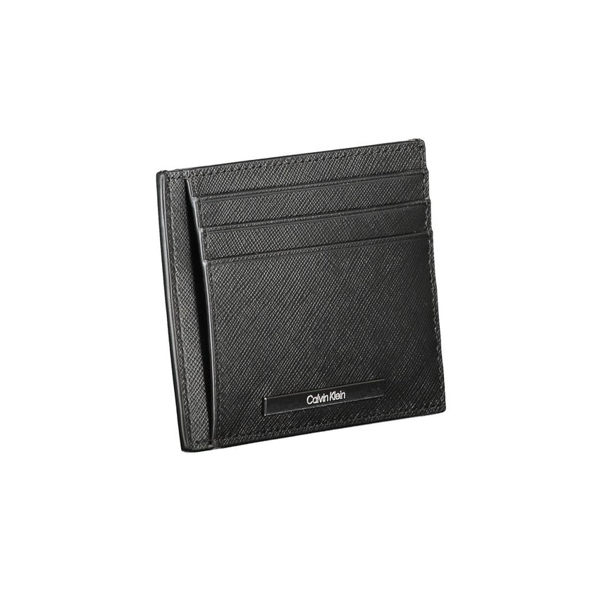 Black Leather WalletCARD HOLDER, 1 CENTRAL POCKET, 1 COMPARTMENT, DOUBLE SPACES FOR CARDS, CONTRAST DETAILS, LOGOBlack Leather Wallet${tagsCalvin KleinAulae Black Leather Wallet Calvin KleinAulae Black Leather Wallet CARD HOLDER, 1 CENTRAL POCKET, 1 COMPA