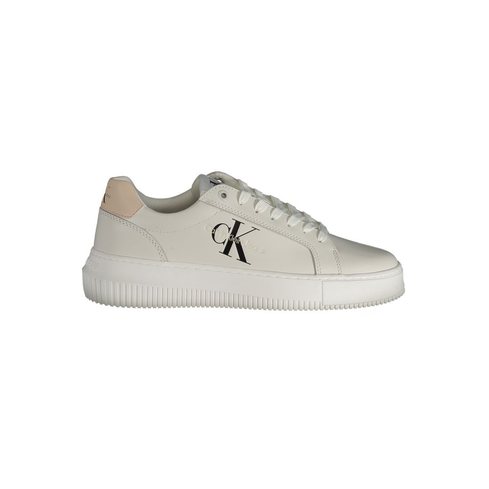 White Polyester SneakerSPORTS SHOE WITH LACES, CONTRAST DETAILS, PRINT, LOGO, 50% RECYCLED POLYESTERWhite Polyester Sneaker${tagsCalvin KleinAulae White Polyester Sneaker Calvin KleinAulae White Polyester Sneaker SPORTS SHOE WITH LACES, CONTRAST DETAILS,