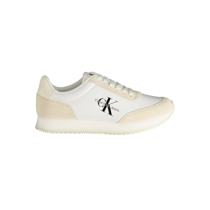 Beige Polyester SneakerSPORTS SHOE WITH LACES, CONTRAST DETAILS, PRINT, LOGO, 50% RECYCLED POLYESTERBeige Polyester Sneaker${tagsCalvin KleinAulae Beige Polyester Sneaker Calvin KleinAulae Beige Polyester Sneaker SPORTS SHOE WITH LACES, CONTRAST DETAILS,