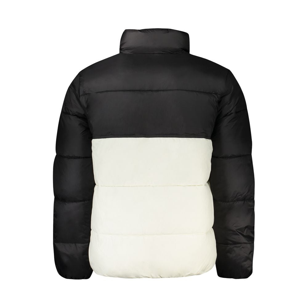 White Polyester Men JacketExude modern sophistication with Calvin Klein’s striking white jacket, meticulously crafted for the contemporary man. Its sleek silhouette, punctuated by contrasting black details and the iconic CK logo, makes a bold statement in
