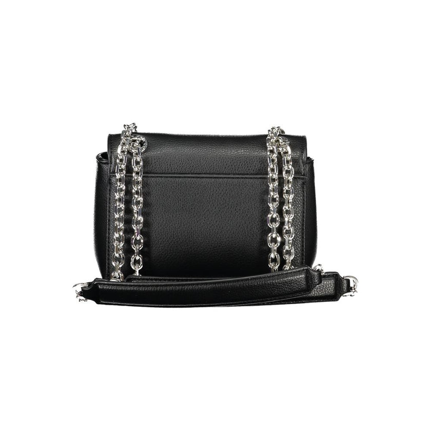 Black Polyethylene Women HandbagExperience the pinnacle of urban elegance with Calvin Klein’s latest handbag masterpiece. Showcasing a sleek black 100% polyethylene composition, this accessory is the epitome of chic sophistication with a practical edge. T