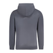 Blue Cotton Men SweaterElevate your casual wardrobe with the Calvin Klein Long Sleeve Hoodie, an embodiment of modern comfort with a sustainable twist. Meticulously crafted from a blend that includes 20% recycled cotton, it makes fashion forwardness an ec