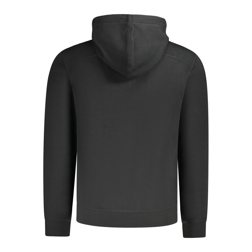 Black Cotton Men SweaterStep into the realm of high-end fashion with the exclusive Hugo Boss hooded sweatshirt. Crafted in luxuriously brushed cotton, experience comfort with a touch of class. The sleek black colorway complements the structured design, fe