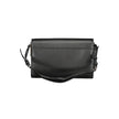Black Polyester Women HandbagExperience the pinnacle of urban sophistication with this Calvin Klein masterpiece. Crafted for the eco-conscious fashionista, this sleek bag marries functionality with high-end style, featuring an adjustable shoulder handle a
