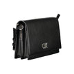 Black Polyester Women HandbagExperience the pinnacle of urban sophistication with this Calvin Klein masterpiece. Crafted for the eco-conscious fashionista, this sleek bag marries functionality with high-end style, featuring an adjustable shoulder handle a