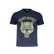 Blue Cotton Men T-ShirtUnleash your inner athlete with the bold aesthetics of the Plein Sport blue t-shirt. Marrying comfort with high-octane style, this crew neck masterpiece highlights a fierce print and iconic logo, underscoring your commitment to luxu