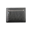 Black Polyester Men WalletElevate your essentials with the sleek sophistication of a Calvin Klein card holder. Designed with the modern man in mind, this card holder boasts functionality with a central pocket and an additional handle holder. The RFID bloc