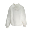 White Cotton Women SweaterElevate your wardrobe with the exquisite Calvin Klein brushed sweatshirt. Exuding sophistication, this white long-sleeved piece is not just a style statement but a nod to sustainability with its 100% recycled cotton fabric. The c
