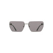 Gray Metal Men SunglassesElevate your style quotient with these sleek Calvin Klein sunglasses. A perfect symphony of design and elegance, these shades boast a bold metal frame that encases smoky square lenses, offering a contemporary twist to your classic