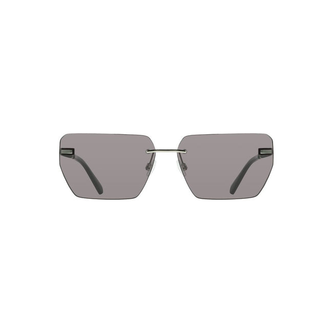 Gray Metal Men SunglassesElevate your style quotient with these sleek Calvin Klein sunglasses. A perfect symphony of design and elegance, these shades boast a bold metal frame that encases smoky square lenses, offering a contemporary twist to your classic