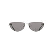 Black Metal Women SunglassUnveil your most enigmatic allure with Calvin Klein’s quintessential eyewear—a statement of sophistication. These sunglasses, featuring a sleek metal frame and drop-shaped smoke lenses, capture the essence of contemporary eleganc