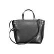 Black Polyester Women HandbagElevate your everyday style with the sophistication of Calvin Klein. This handbag is a testament to sleek aesthetics, featuring a pair of sturdy handles, an adjustable and removable shoulder strap for versatile carrying option