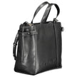 Black Polyester Women HandbagElevate your everyday style with the sophistication of Calvin Klein. This handbag is a testament to sleek aesthetics, featuring a pair of sturdy handles, an adjustable and removable shoulder strap for versatile carrying option