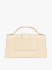Le Grand Bambino Beige BagJACQUEMUS Gorgeous brand new, 100% Authentic Jacquemus Le Grand Bambino Beige Bag. Model: 213BA007-3060-120 Color: Beige with Gold Hardware Material: Leather Beige with adjustable shoulder strap – Small handle – Removable shoulde