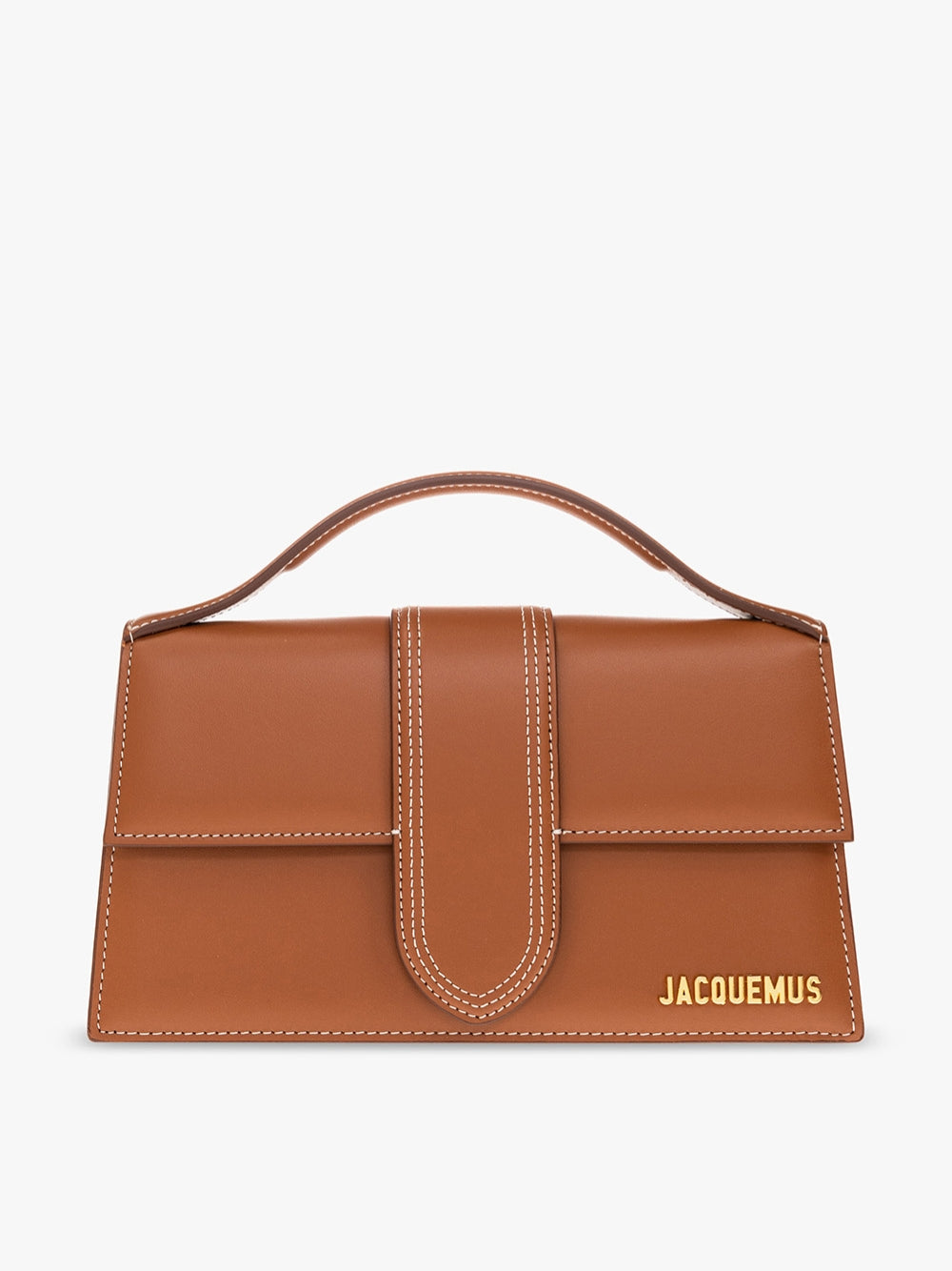 Le Grand Bambino Light Brown BagJACQUEMUS Gorgeous brand new, 100% Authentic Jacquemus Le Grand Bambino light brown Bag. Model: 213BA007-3072-811 Color: Ligt Brown with Gold Hardware Material: Leather – Adjustable shoulder strap – Small handle – Removable