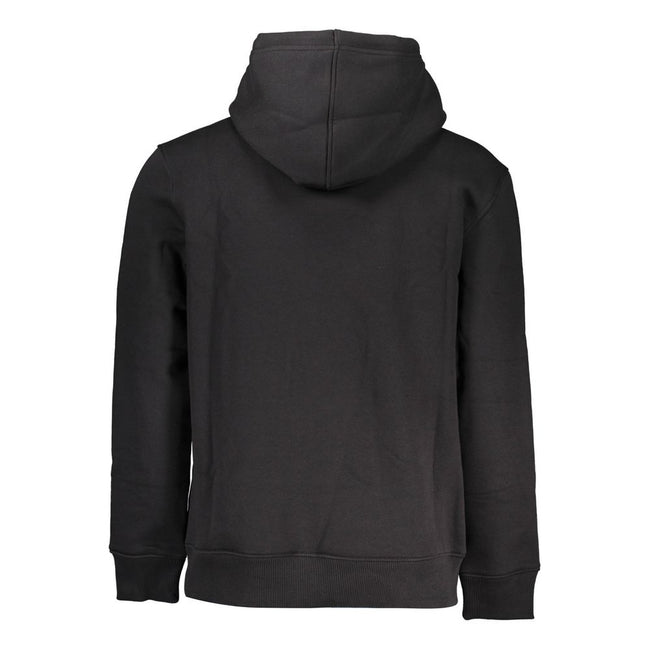 Black Cotton Men's Sweater HoodieElevate your everyday style with the Calvin Klein edge. This bold, black sweatshirt is more than just comfort—it’s a statement. Crafted with a blend of premium cotton and polyester, featuring an eye-catching mix of embroid