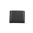 Black Polyester Men WalletElevate your accessory game with the Calvin Klein wallet that seamlessly blends form and function. A secure companion for every urban adventure, this wallet boasts dual compartments with ample space for cards, protected by state-