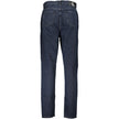 Blue Recycled Cotton Women JeansUnleash the epitome of chic and sustainable fashion with Calvin Klein’s exquisite 5-pocket Mom Jeans. Merging trendsetting design with eco-conscious craftsmanship, these jeans boast a classic button and zip closure, accentu