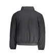 Black Polyester Men's JacketDive into the sleek sophistication of Calvin Klein with this versatile long sleeve jacket that seamlessly blends function with style. Boasting a removable hood for those unpredictable weather changes, it assures you stay ahead