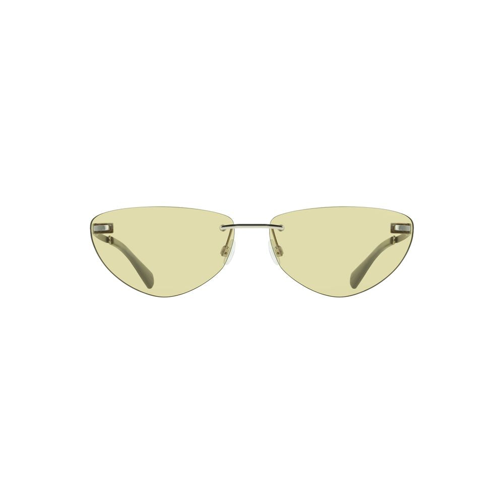 Green Metal Women SunglassElevate your style quotient with the Calvin Klein metal frame sunglasses. These premium shades, featuring a unique drop-shaped green lens, are the epitome of chic sophistication. Designed for the bold, the contrasting details and