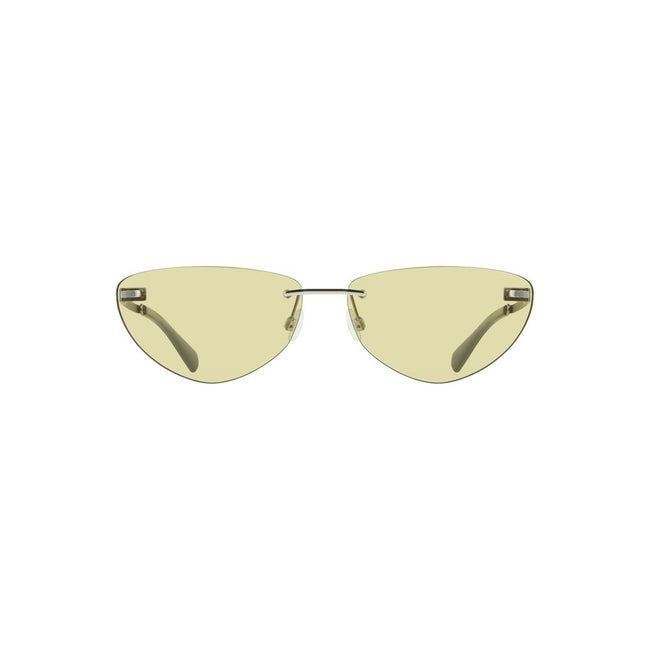 Green Metal Women SunglassElevate your style quotient with the Calvin Klein metal frame sunglasses. These premium shades, featuring a unique drop-shaped green lens, are the epitome of chic sophistication. Designed for the bold, the contrasting details and