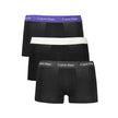 Sleek Tri-Pack Elastic Waist BoxersExperience the ultimate comfort and style with our sleek three-pack boxers, featuring a snug elastic waistband and adorned with a subtle logo. Ideal for the modern man who values both form and function in his everyday es