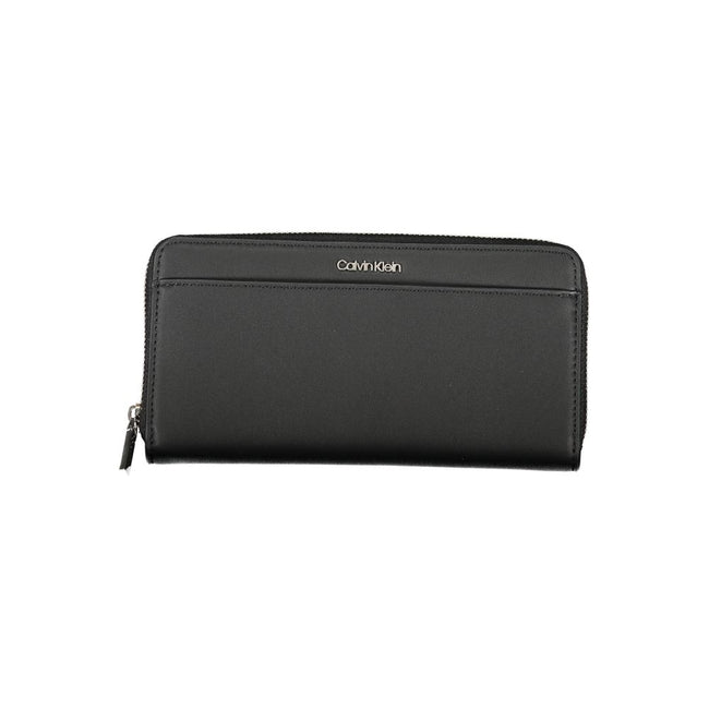 Elegant Black RFID Secure WalletExperience the perfect blend of functionality and style with this Calvin Klein wallet, designed to keep your essentials organized and secure. Crafted with sustainability in mind, it features a smart RFID blocking system to