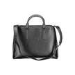 Black Recycled Polyester Women HandbagStep into the world of eco-chic sophistication with Calvin Klein’s stunning handbag, a testament to contemporary style fused with environmentally mindful design. Crafted with 100% recycled polyester, this sleek black