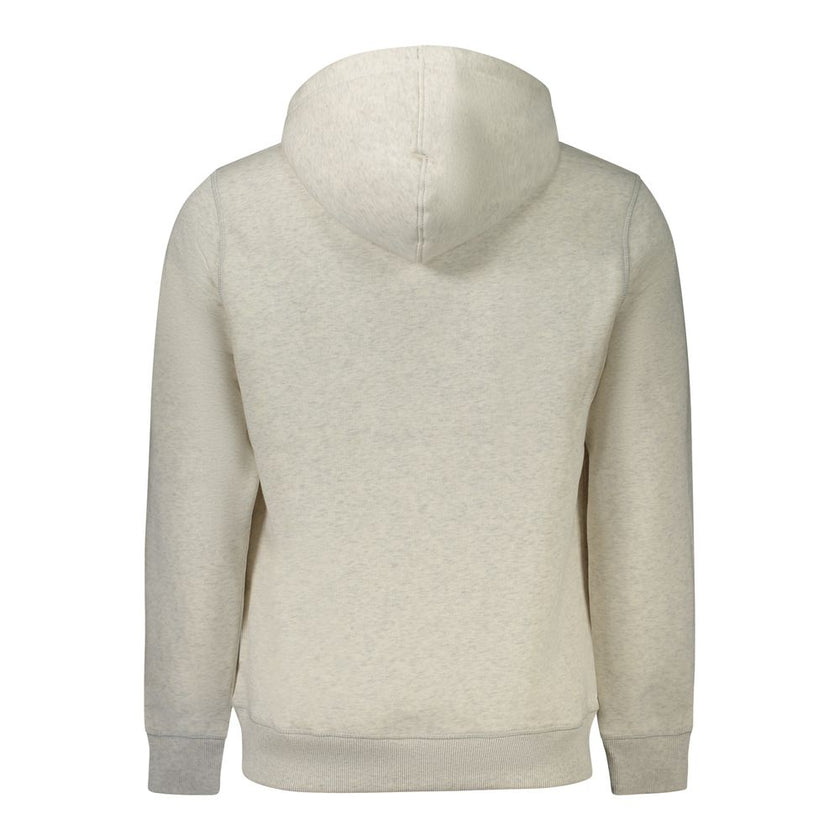 Gray Cotton Men SweaterExperience the fusion of eco-conscious fashion and timeless design with Calvin Klein’s Long Sleeve Hoodie. This sleek gray sweatshirt is accented with iconic embroidery and the unmistakable Calvin Klein logo, making a statement that