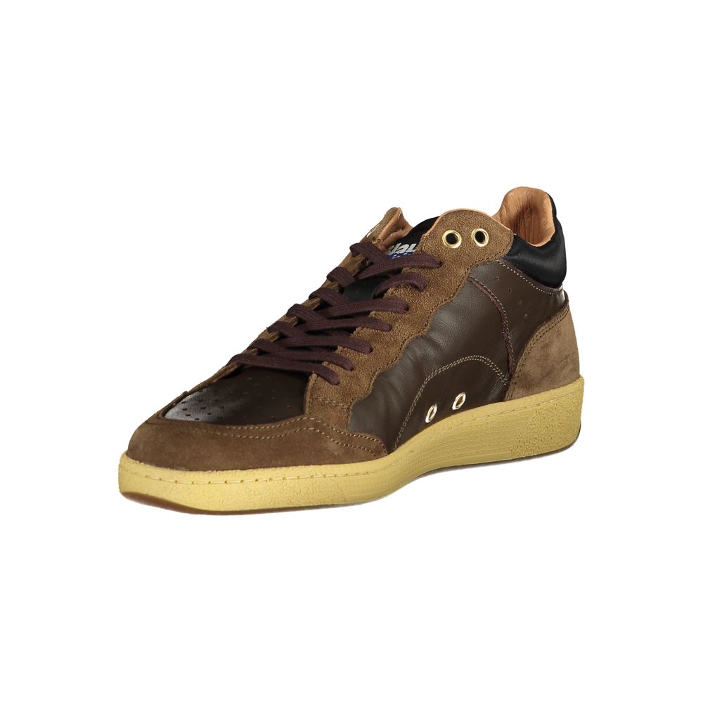 Marrone Ledersneaker mit herausnehmbarer Innensohle von BLAUER
