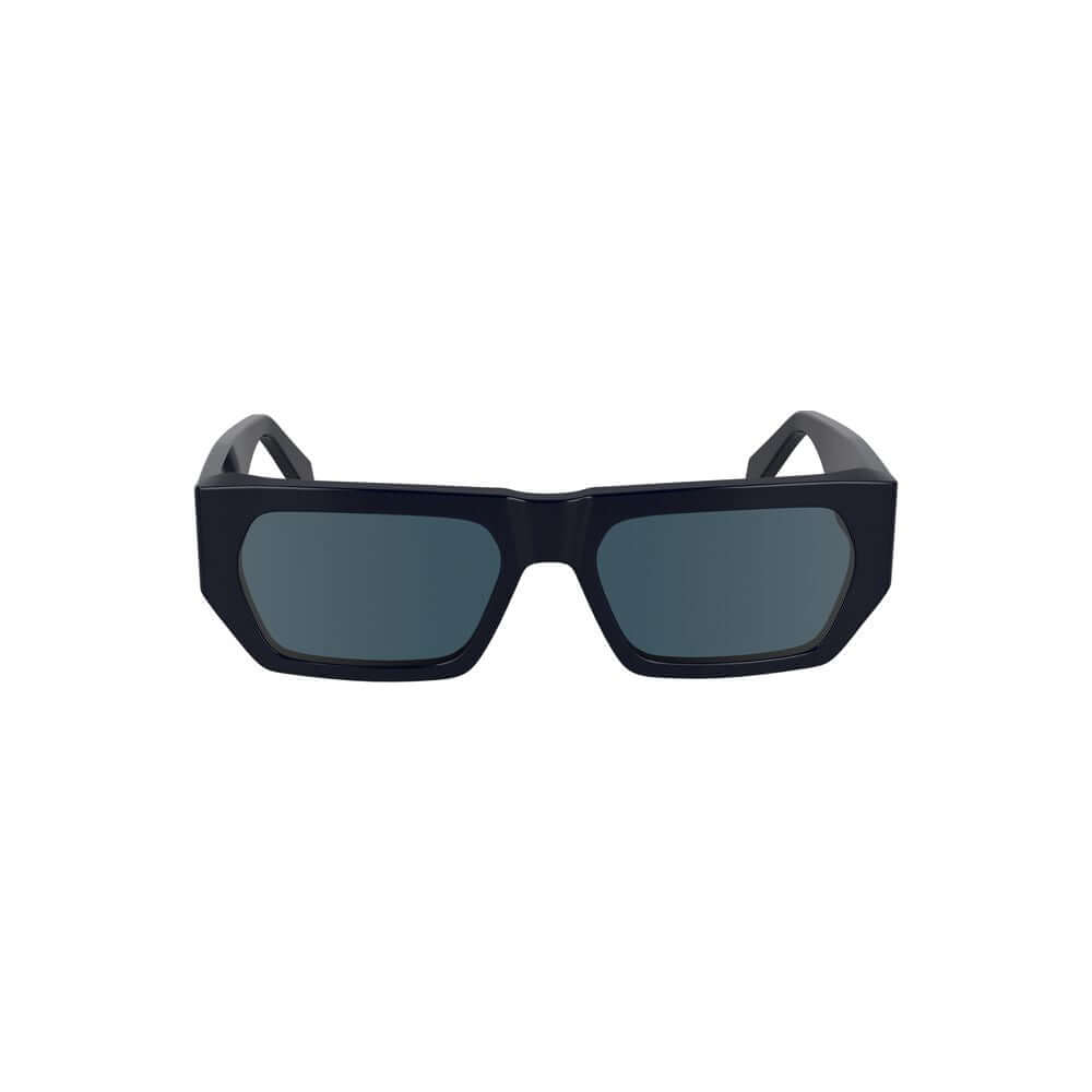 Blue Acetate Women SunglassesElevate your style with the sleek sophistication of Calvin Klein sunglasses. This pair boasts a bio-acetate frame that merges environmental consciousness with high fashion. Its rectangular lenses are tinted in a suave blue, pe