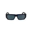 Blue Acetate Women SunglassesElevate your style with the sleek sophistication of Calvin Klein sunglasses. This pair boasts a bio-acetate frame that merges environmental consciousness with high fashion. Its rectangular lenses are tinted in a suave blue, pe