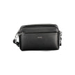 Black Polyethylene Women HandbagIndulge in the epitome of sophistication with this sleek Calvin Klein handbag, a perfect blend of functionality and high-fashion allure. Featuring an adjustable and removable shoulder strap alongside a chic shoulder handle,