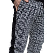 Black Cotton Men SweatpantElevate your off-duty repertoire with the Balmain cotton sweatpants, where casual meets couture. These pants feature a stark white-on-black Greek pattern print that stands out with audacity, while their drawstring and elasticated