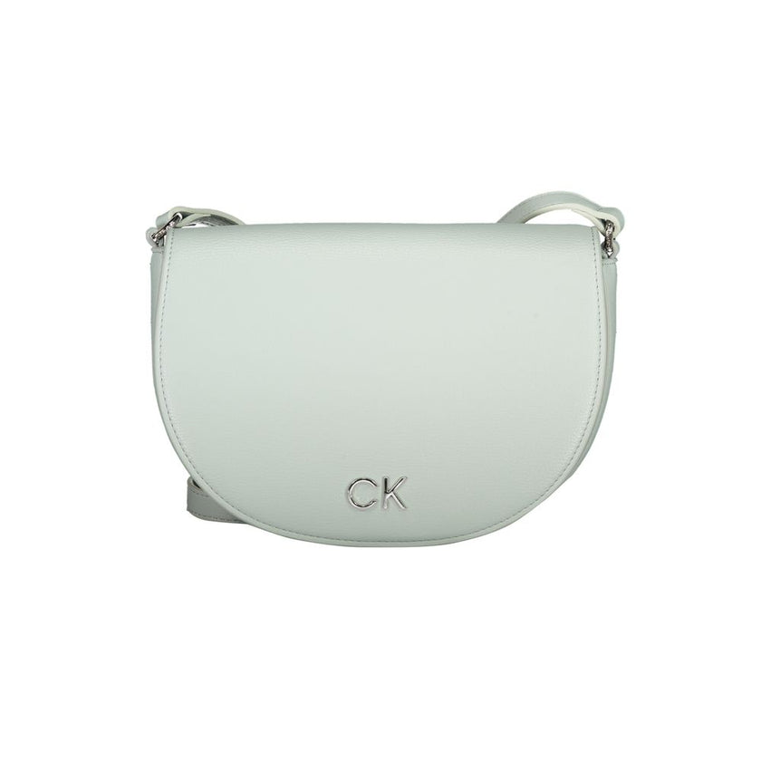 Light Blue Polyethylene Women HandbagElevate your accessory game with this sleek Calvin Klein shoulder bag, a fusion of functional elegance and modern aesthetics. Perfect for the discerning fashionista, it boasts an adjustable strap for tailored comfort,