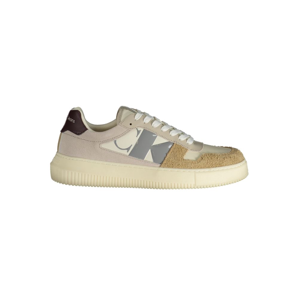 Beige Polyester SneakerSPORTS SHOE WITH LACES, CONTRASTING DETAILS, PRINT, LOGO, 50% RECYCLED THERMOPLASTIC RUBBERBeige Polyester Sneaker${tagsCalvin KleinAulae Beige Polyester Sneaker Calvin KleinAulae Beige Polyester Sneaker SPORTS SHOE WITH LACES, CONT